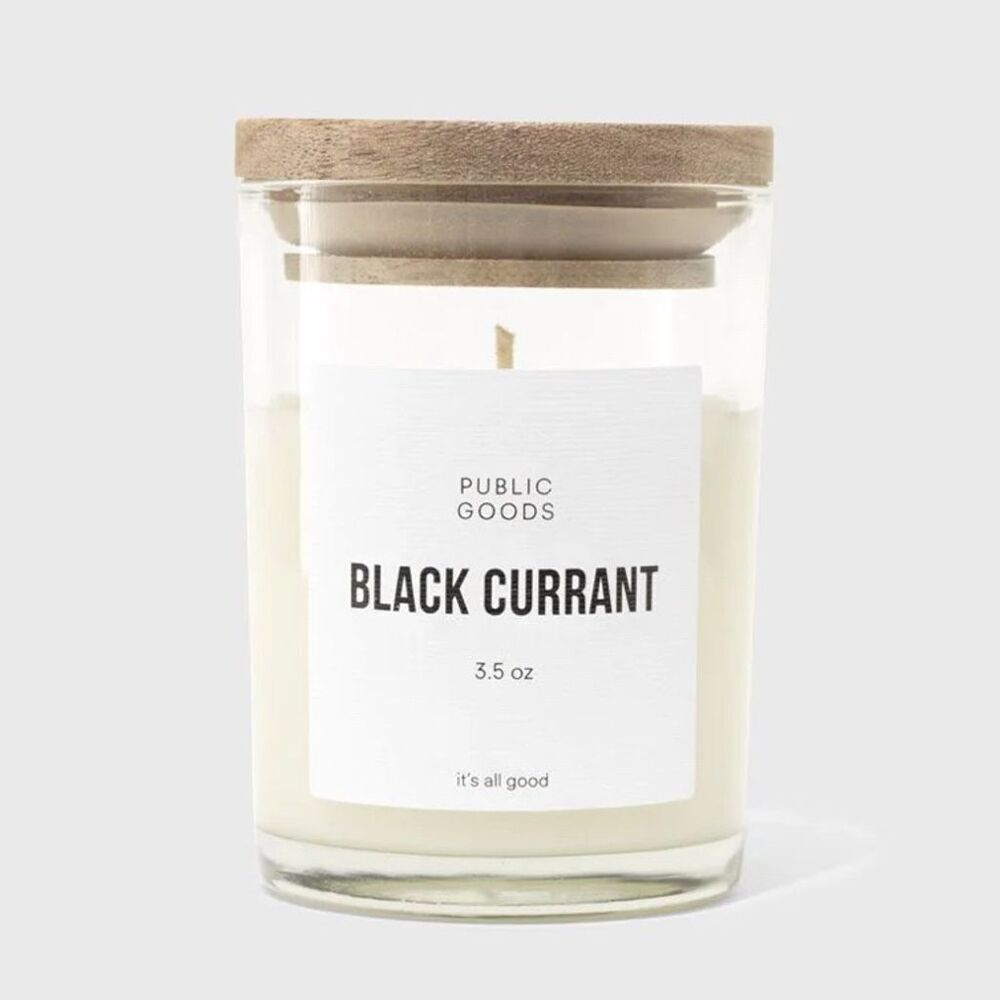 Public Goods Black Currant Scented Soy Candle 3.5 oz Eco-Friendly Vegan